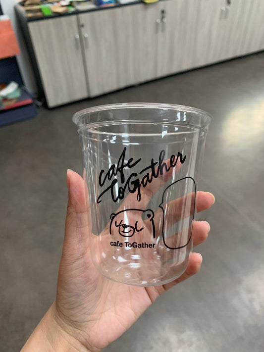 140z PET U Plastic Cold Drink Cup-1000 Pieces/Case