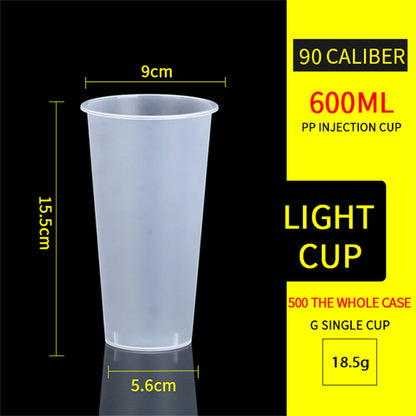 90-600 Injection moulded frosted cups-500 Pieces/Case